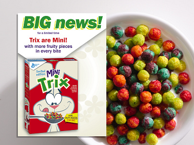 Trix handout cereal corporate flyer