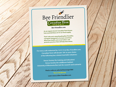 Bee Friendlier sign corporate promotional