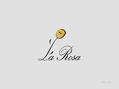 "LA ROSA" logo design branding design fashion fashion brand illustraion logo logo design logodesign typogaphy