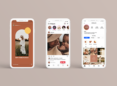 Dolbly instagram feed baby branding design instagram instagram post logo motherhood