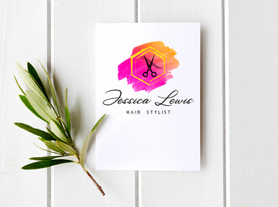 Watercolor Hair Stylist Logo By Shajib Datta On Dribbble