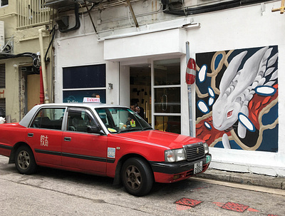 HKWALLS 2019 - Moon Rabbit hkwalls hongkong illustration mural mural design painting streetart wall zodiac