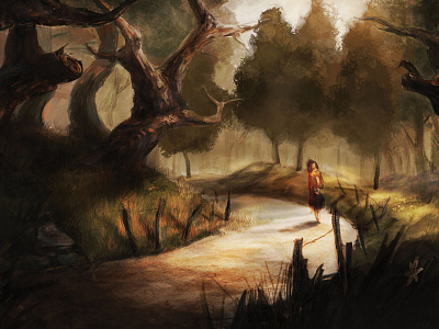 Into The Woods concept conceptart digital digital illustration digitalart environment illustration painting