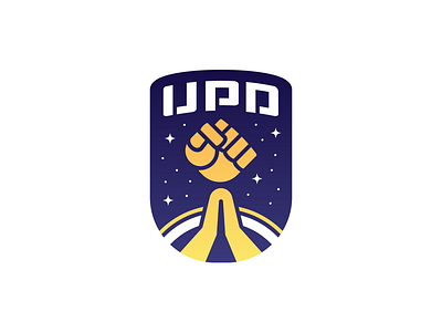 United Planetary Defense - Latest cartoon colorful defense fist icon insignia logo design logotype nasa patch planetary punch rocket fist shield space stars united