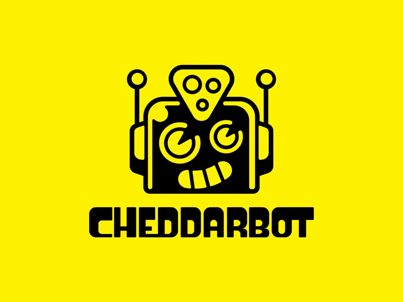 Logo WIP wip design cheese cute logo marque typography logotype illustration robot branding graphic design logo design logo