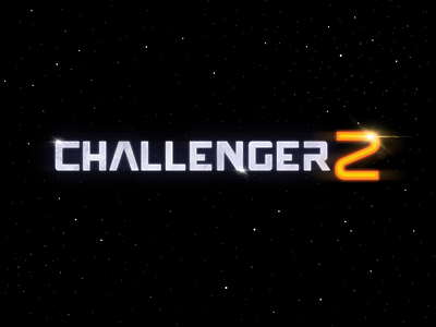 Challenger Z Main Title animation logo logo design main title retro space typography