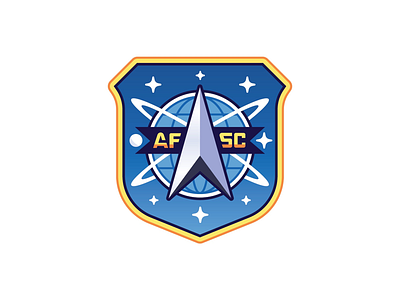 Air Force Space Command air force badge graphic design icon illustration insignia logo military shield space command stars