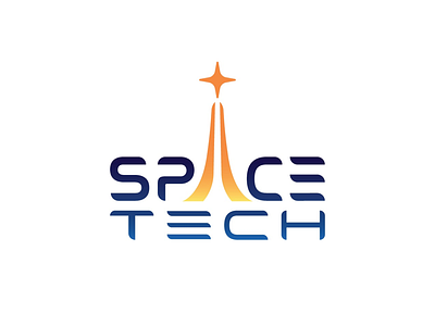 Space Tech aerospace cool futuristic graphic design icon illustration logo logo design logotype modern nasa retro sharp sleek space spacex typography video game
