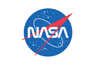 New NASA Logo graphic design icon insignia logo logo design modern nasa redesign retro retro futurism space typography usa worm logo