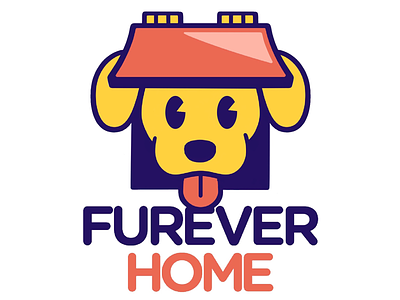 Pet Adoption Agency Logo cute dog icon illustration logo logo design logotype pets puppy typography