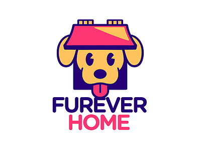 Furever Home Logo Update brand design branding cute dog icon illustration logo logo design logotype puppy