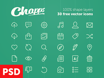 Free Vector Icons from Chapps free icons free psd freebie glyphs icon ios icons ios7 icons odessa psd shapes ukraine vector