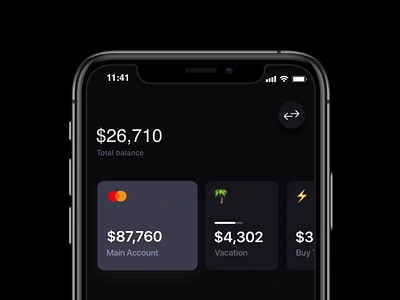 Bank App animation balance bank banking cards micro animation mobile mobilebanking pieday protopie transaction ui ukraine ux animation