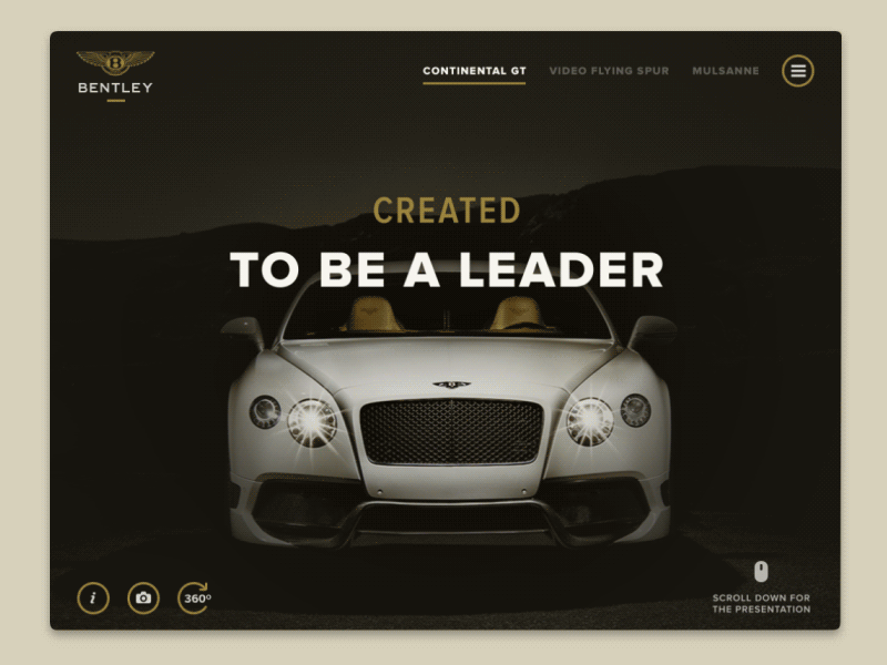 Bentley Moscow Concept adaptive animation auto bentley cars expensive gold luxury photos promo promosite rich