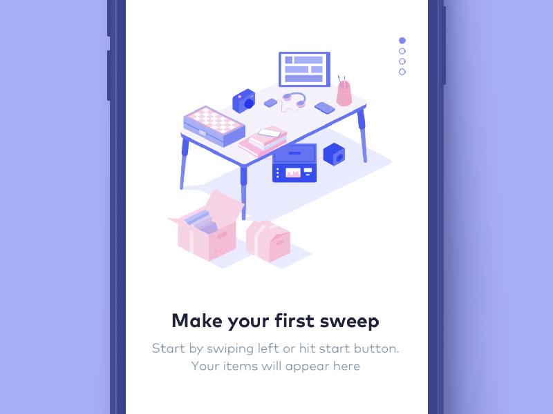 AI Selling Products App illustration innovative markets future scanning recognize sell ukraine onboarding selling ml ai