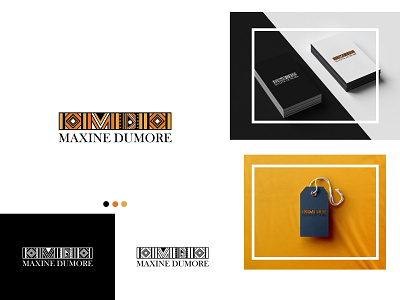 Maxine Dumore Logo (old) branding clothing clothing brand design illustration illustrator logo stationery typography