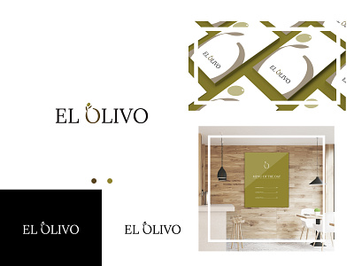 El Olivo Logo (old) branding branding design illustration logo restaurant stationery
