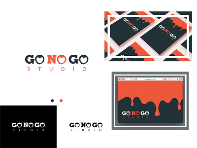 Go No Go Studio Logo (old) branding game studio illustration logo stationery