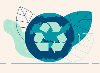 Recycling graphic illustration recycle vector