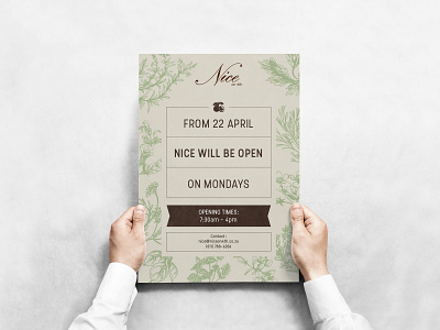 Restaurant Poster Mockup adobe illustrator flyer graphic design poster restaurant were open