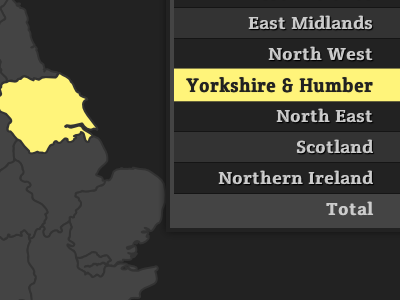 Survey map sprite survey table