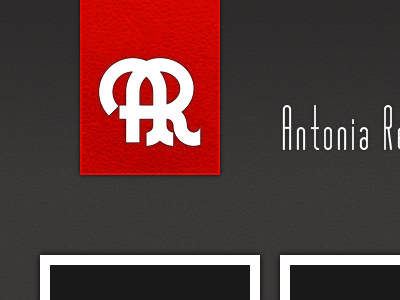 'AR' design logo logomark textures website