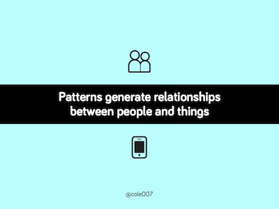 Patterns Generate Relationships bariol mkgn slides symbolicons talk