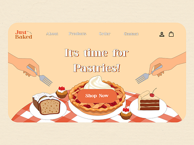 Just Baked Landing Page