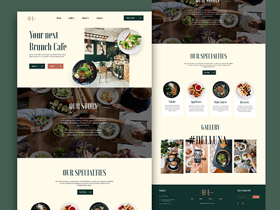 Del Luna Cafe Website Design design minimal ui user experience design user interface design ux web design website design