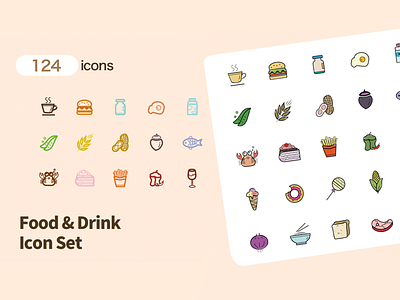 food&drink icon design icon illustration