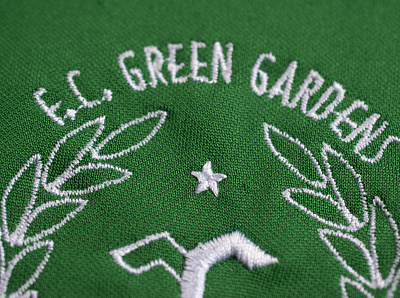 F.C. Green Gardens badge branding concept design football football badge football kit print design visual identity visual design