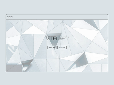 VIB Strategy website – welcome page