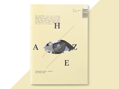 Haze: Travel Magazine Design branding collage collageart cover design design editorial design experimental design magazine cover print design