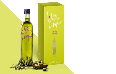 Like a Virgin – olive oil packaging branding concept design entrepreneurs entrepreneurship girl power handwriting like a virgin logo design olive oil packaging design print design visual identity visual design women empowerment