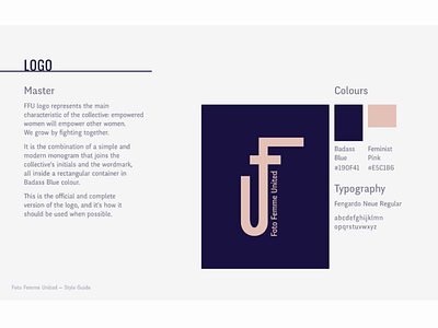 Foto Femme United – style guide, logo