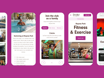 🏸Facilities design facilities fitness health mobile responsive sports ux web website