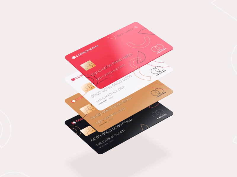 Sovcombank Debit Card Design banking card design corporate identity credit card debit card