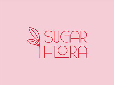 Sugar Flora Logo branding design graphic design logo wordmark