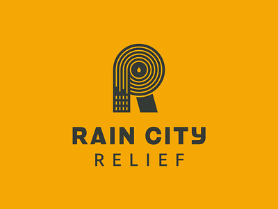 Rain City Relief album band branding city design graphic design logo music musicians rain record recording seattle vector