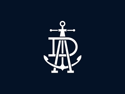 Admiral Dental Monogram anchor dental dentist design gra graphic design icon logo monogram nautical vector