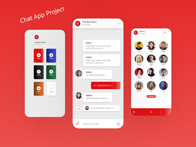 Chat App Project app design ui ux