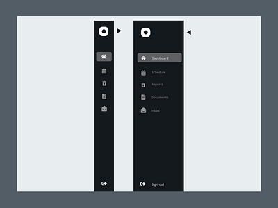Sidebar menu design - Responsive menu sidebar ui