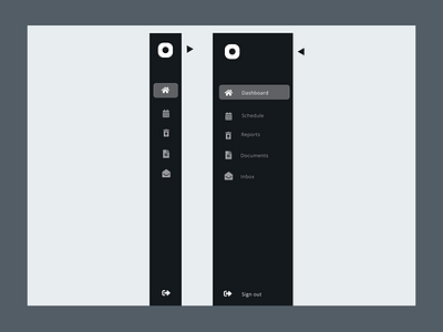 Sidebar menu design - Responsive menu