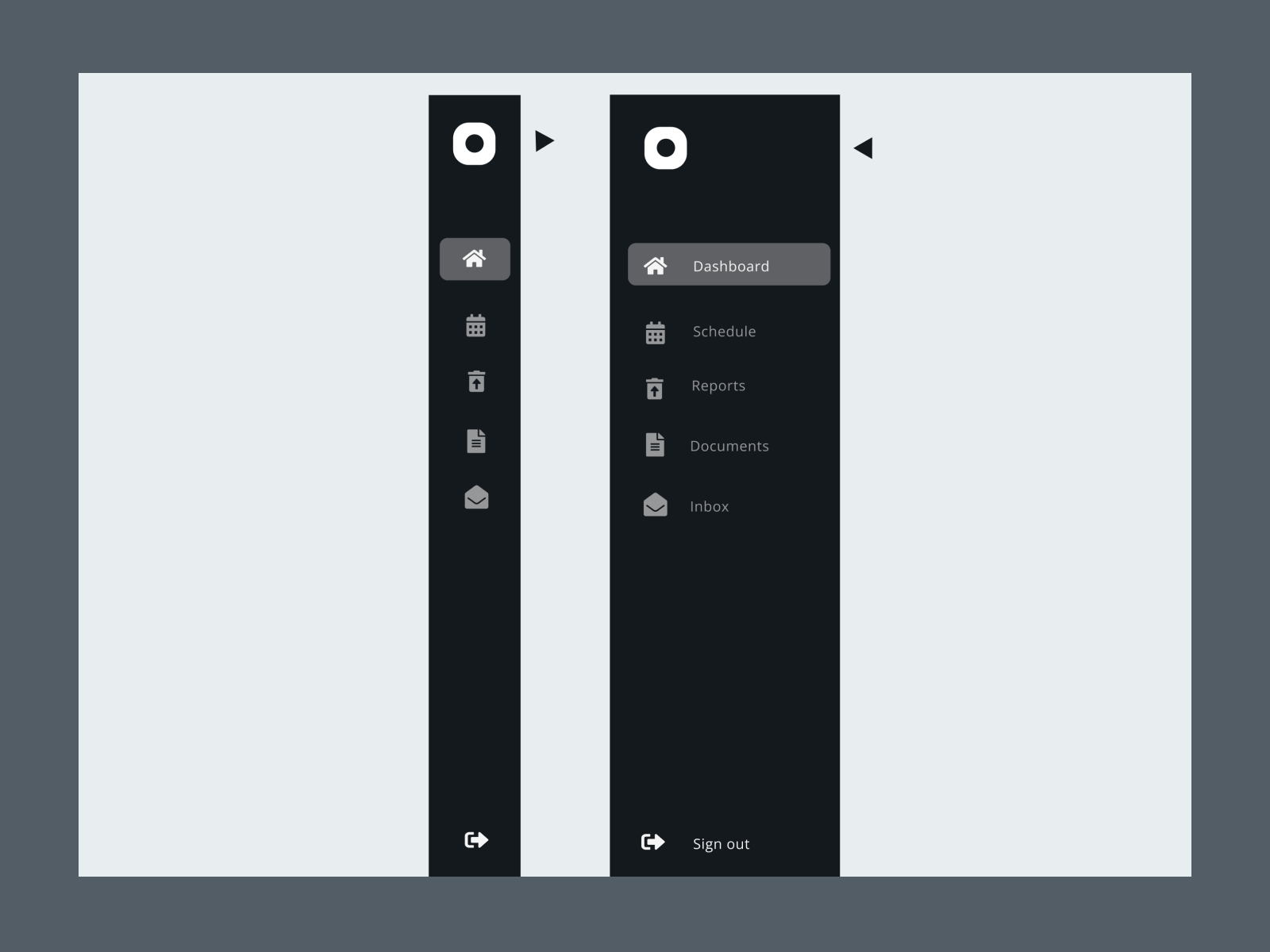 Sidebar menu design - Responsive menu by Sanusi Muhyideen on Dribbble