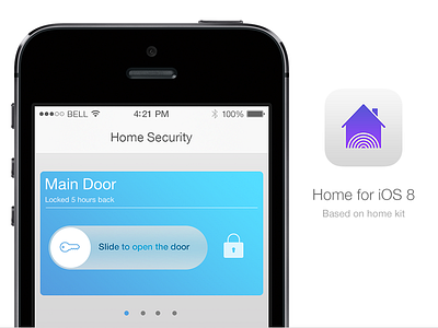 Home for iOS 8 app design apple home automation ios ios7 ios8 iphone mobile app ui user experience user interface ux