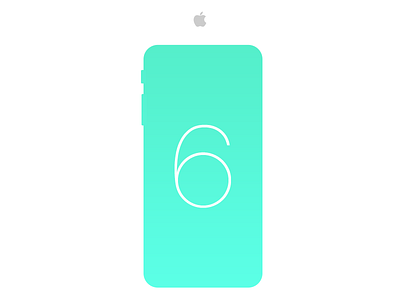 iPhone 6 apple flat gradient ios7 ios8 iphone iphone 6