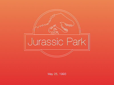 If Apple made Jurassic park poster apple flat illustration jurassic minimal poster
