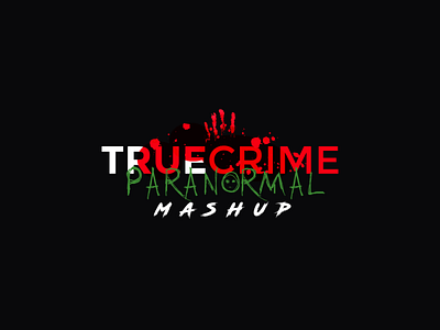 True Crime Paranormal Mashup black blood branding crime design evil letterg lgoo g logo paranormal shadow true vector