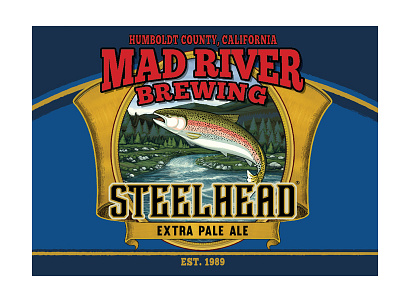 Mad River Brewing Co. Steelhead beer beer packaging craft beer mad river