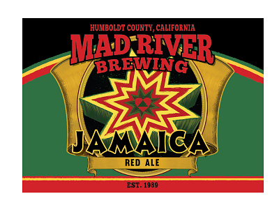 Mad River Jamaica Red Ale beer beer packaging craft beer mad river